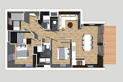 Luxus-Apartment, gemütliche Atmosphäre, große...