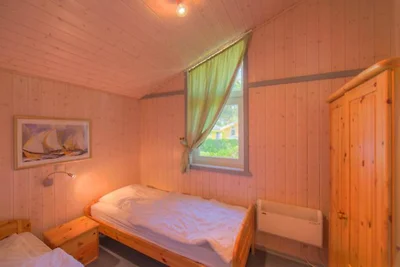 Vakantiehuis met sauna op vakantiepark Mirow