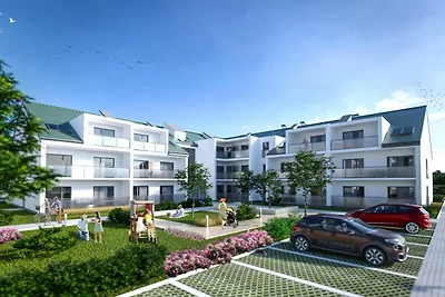 Wohnung in Grzybowo mit Garten