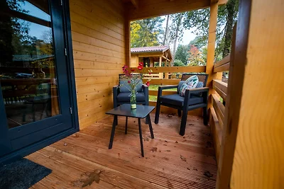 Luxe vrijstaande lodge met stoomcabine.