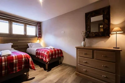 4 kamers, 8 slaapplaatsen, op het zuiden