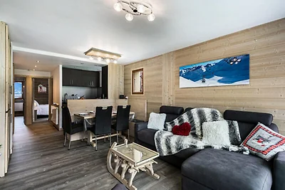 Wohnung in Moriond mit Bergblick