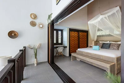 Flach, 10 Minuten zum Strand