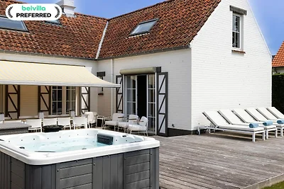 Luxevilla in Sint-Idesbald met jacuzzi