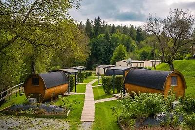 Lakeside chalet in holiday park