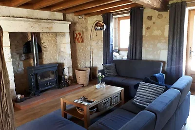Ferienhaus mit Pool in Verteillac