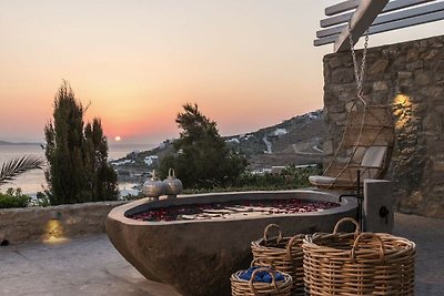 Villa mit Blick auf die Insel Delos