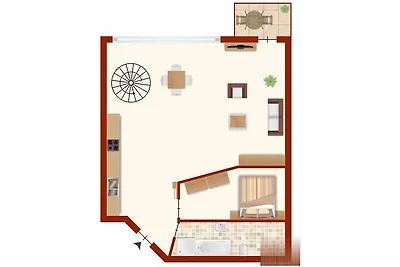Wohnung für 6 Personen in Val Cenis