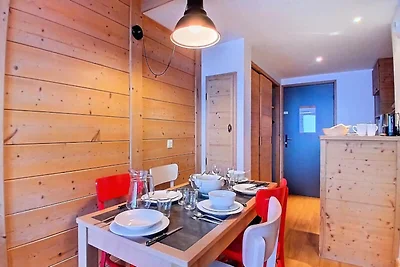 Wohnung in Les Menuires mit Bergblick