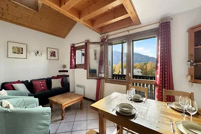 Apartment in Les Carroz mit Bergblick