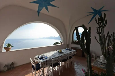 Villa a Praiano con vista sul tramonto