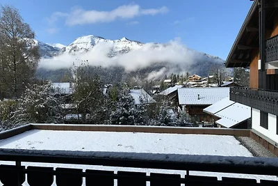 Appartement in Les Carroz met uitzicht op de...