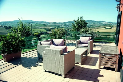 Wohnung in Passano di Coriano mit Pool