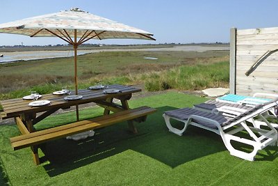 Ferienhaus mit Meerblick in Portbail