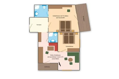 Appartement met uitzicht op de bergen
