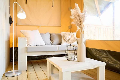 Luxe Safaritent voor 6 personen met veranda.