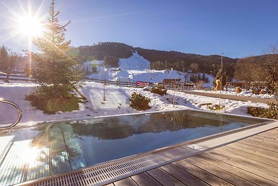 Panoramisch vakantiehuis met sauna en zwembad