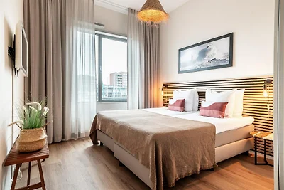 Schönes Apartment mit Blick auf den Hafen.