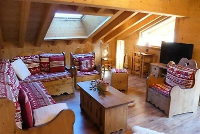 Apartment in Arèches mit Bergblick