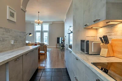 Appartement met uitzicht op Towan Beach.
