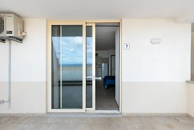 Apartment mit Meerblick, Terrasse