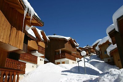 Nice chalet on a sunny mountain side on the s...