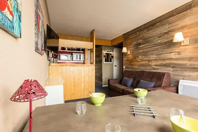 Apartment in Les Arcs mit Blick auf das Tal