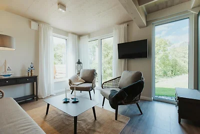 Skandinavisch eingerichtetes Doppelhaus in...