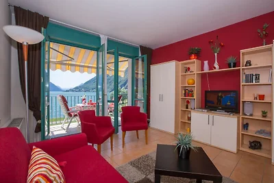 Appartement mit Seeblick auf den Luganersee