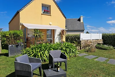 Ferienhaus in Plouneour-Trez mit Meerblick