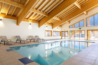 Chalet in den Alpen mit Bergblick