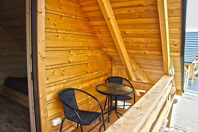 Una casa vacanze in legno in stile highlander
