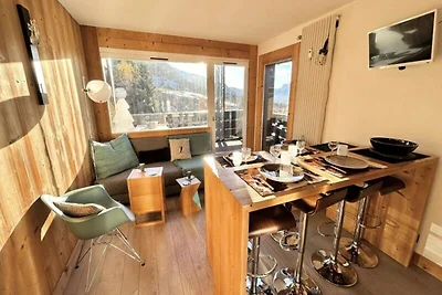 Wohnung in Megève mit Bergblick