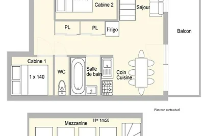 Appartement vlakbij de skiliften van Mont...