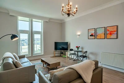 Appartement met uitzicht op Towan Beach.