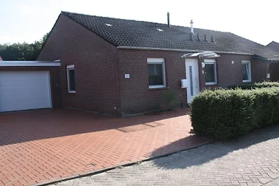 Holiday home in Hage with swimming pool