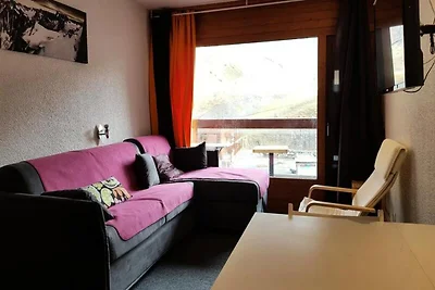 Apartment in Arc mit Blick auf die Skipiste