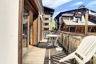 Appartamento a Les Gets con vista dal balcone