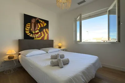 Apartment am Meer mit Balkon und Terrasse