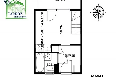 Wohnung in Le Mont Blanc in der Nähe der...