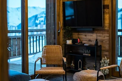 Apartment an der Marmotte-Piste mit Aussicht