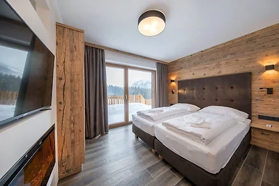 Chalet nabij een trainingslift