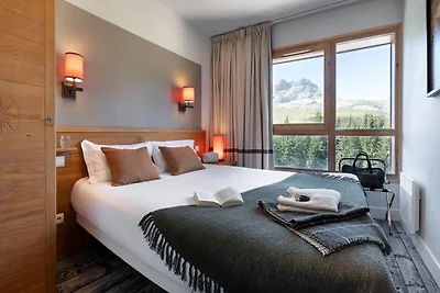 Ferienhaus mit Bergblick und Balkon für 8