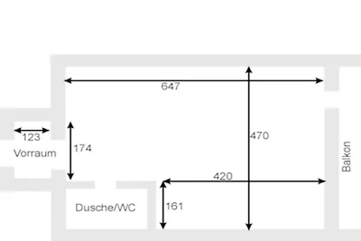 Ferienwohnung mit 0 Schlafzimmer