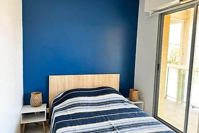 Appartement bij het strand van Eyrac met...