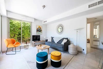 Appartement in Cannes met privétuin