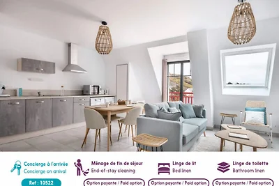 Wohnung in Val André am Strand