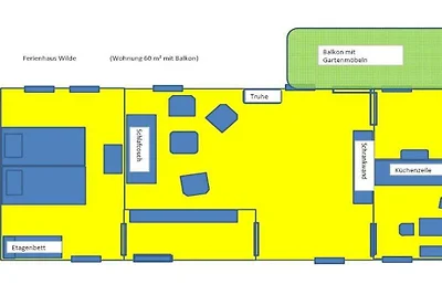 Ferienhaus mit 1 Schlafzimmer