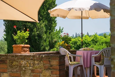 Typisch Toscaans appartement met tuin en...