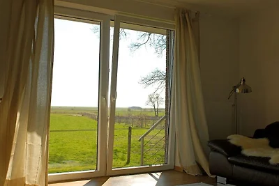 Weitblick im Ferienhaus Emma Arngast